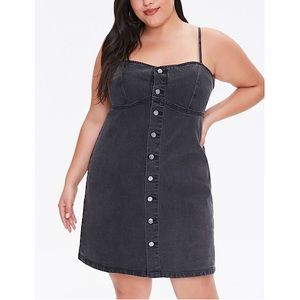 NWT Forever21 Plus Denim Mini Dress 2x